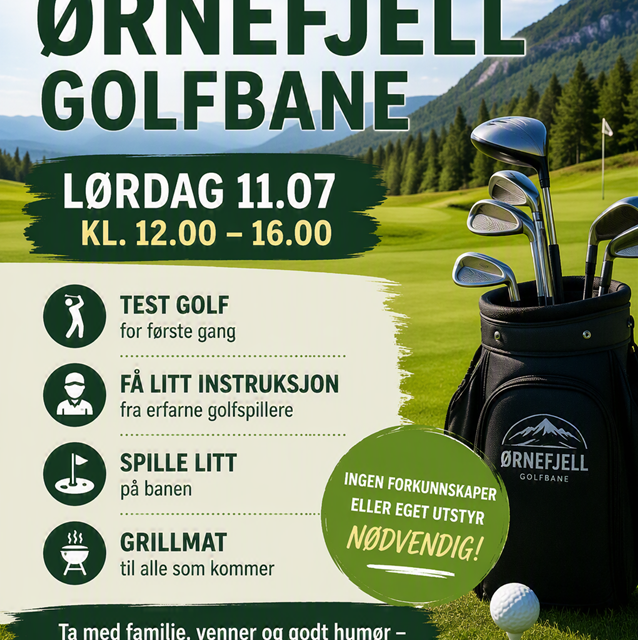 Åpen dag på Ørnefjell Golfbane 